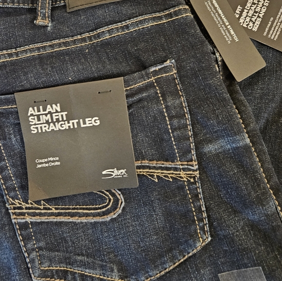 Men's Silver Jeans Allan - Picture 2 of 3